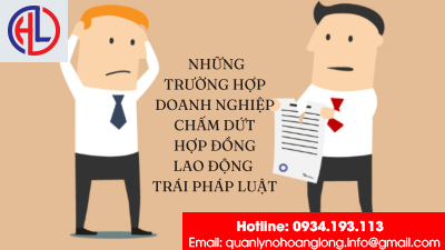 Những trường hợp doanh nghiệp chấm dứt hợp đồng lao động trái pháp luật